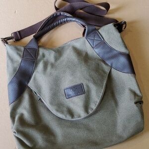 Grace Callie Designs Olive Genova messenger- tote bag 18.5 X 16 front po…